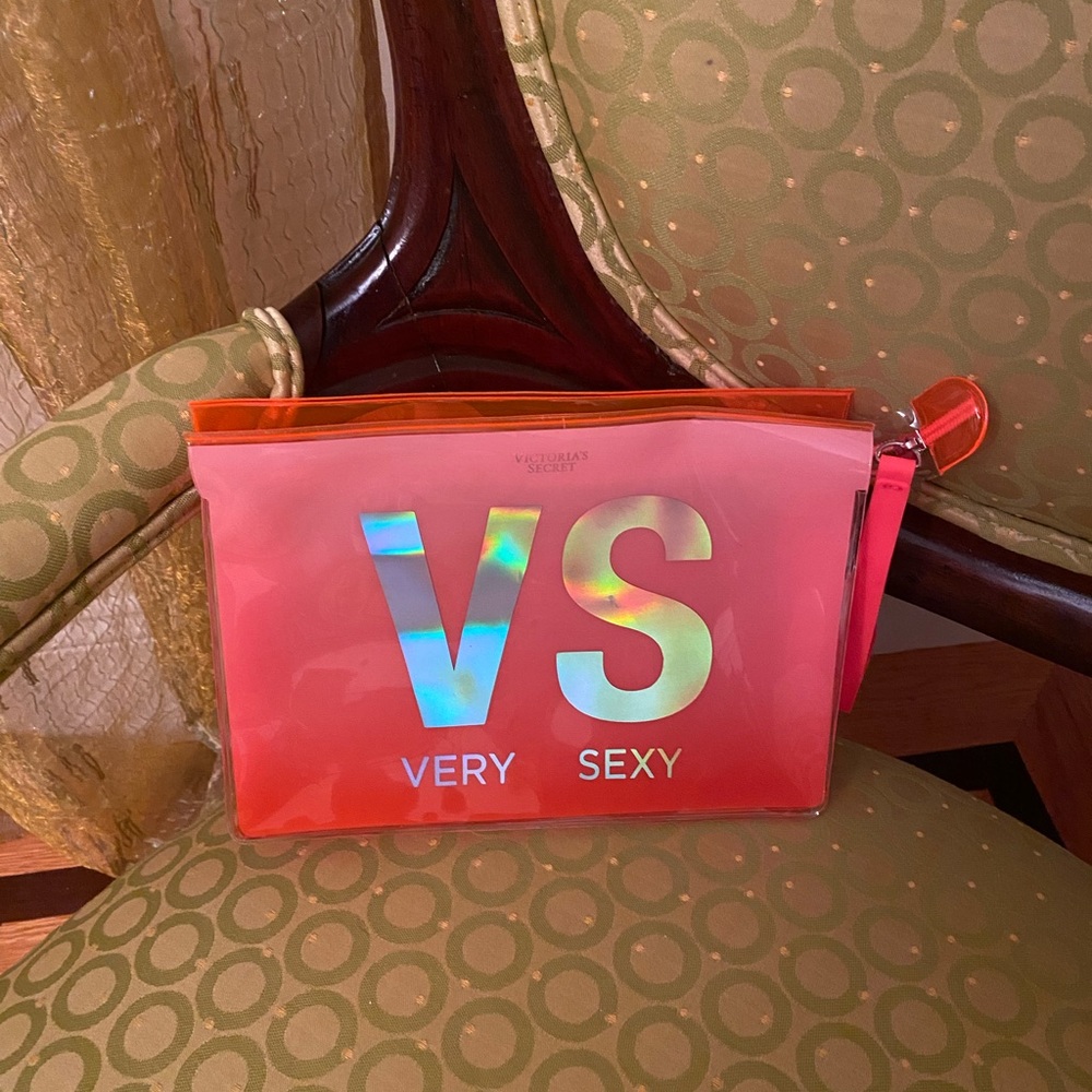 Victoria’s Secret Very Sexy cosmetics clear bag